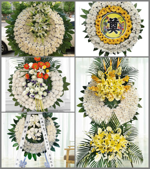 湖北孝感市大悟县大新镇向阳村花圈速递